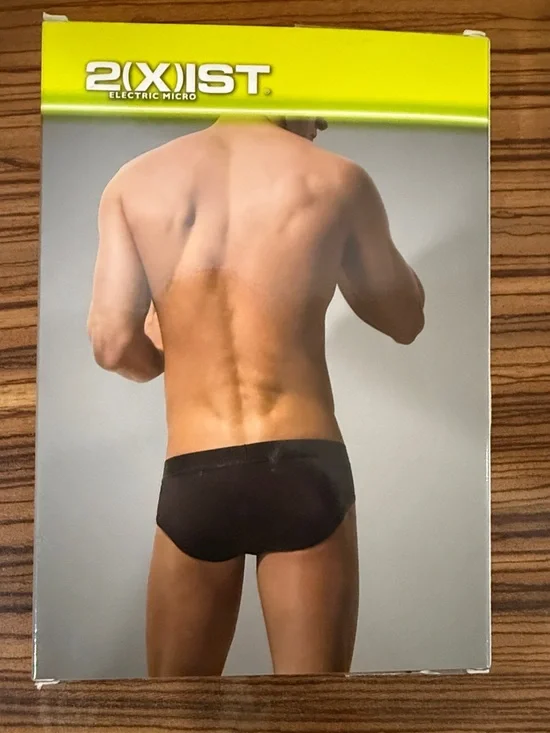 2xist Electric Micro No-Show Brief - Royal Blue with Green Neon ellastic. - Picture 6 of 7